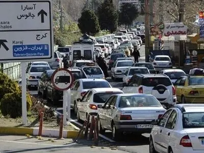 ترافیک در جاده کرج - چالوس سنگین است / آغاز محدودیت تردد به سمت شمال از ساعت ۱۳ 