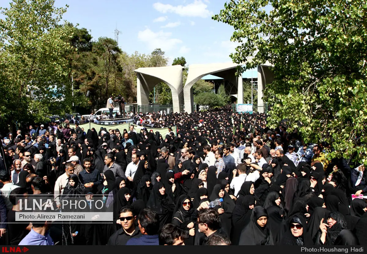 مراسم تشییع پیکرهای جانباختگان منا در تهران برگزار شد+تصاویر