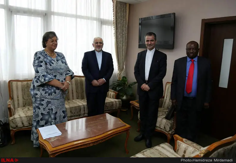 دیدار محمد ظریف وزیر امور خارجه کشورمان با وزیر امور خارجه غنا