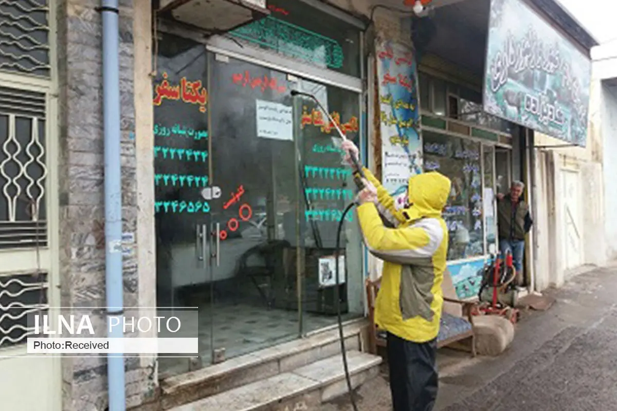 هفتمین مرحله ضدعفونی دفاتر تاکسی تلفنی قزوین