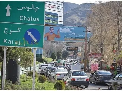ترافیک نیمه‌سنگین در محور کرج_چالوس