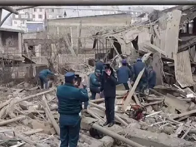 وقوع انفجار در یک منطقه مسکونی در ایروان