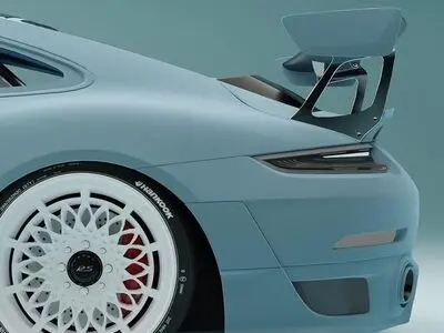پورشه GT2 RS با رنگ بسیار کمیاب بیبی بلو + عکس