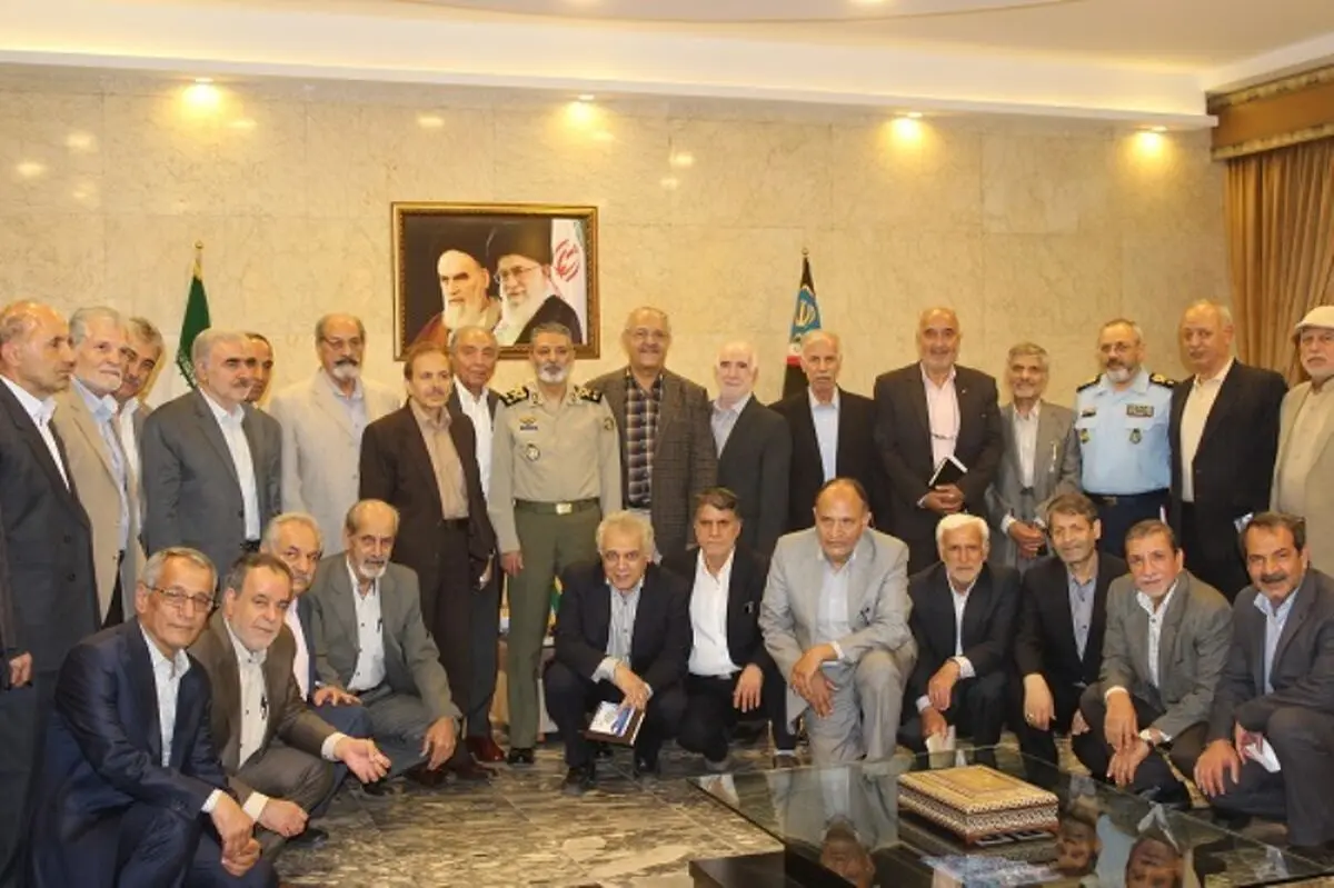 جمعی از پیشکسوتان ارتش با امیر موسوی دیدار کردند