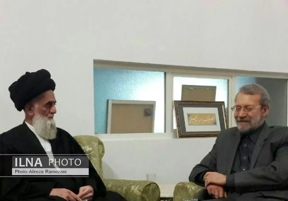رئیس مجلس شورای اسلامی در قم با آیت الله یثربی دیدار کرد