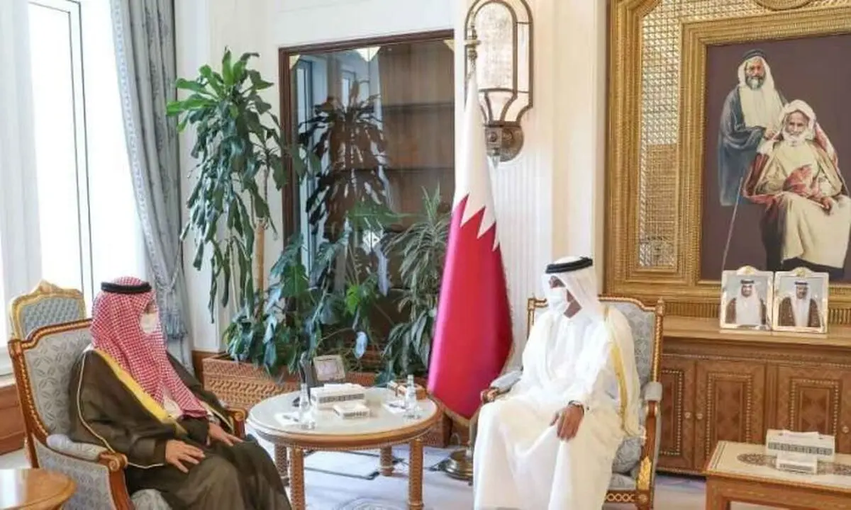 استقبال نخست‌وزیر قطر از سفیر عربستان سعودی در دوحه

