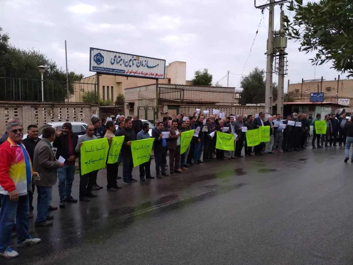 تاکید بازنشستگان کارگری شوش، کرخه و هفت تپه بر توجه به مطالبات خود