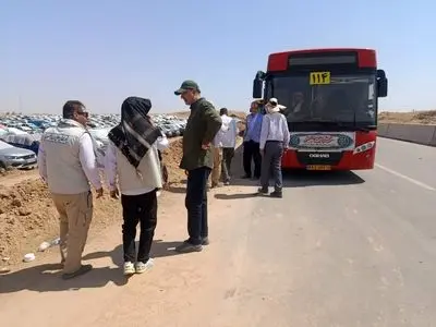 جابه‌جایی زائران از گیلان‌غرب تا مرز سومار با ناوگان شهرداری کرمانشاه آغاز شد