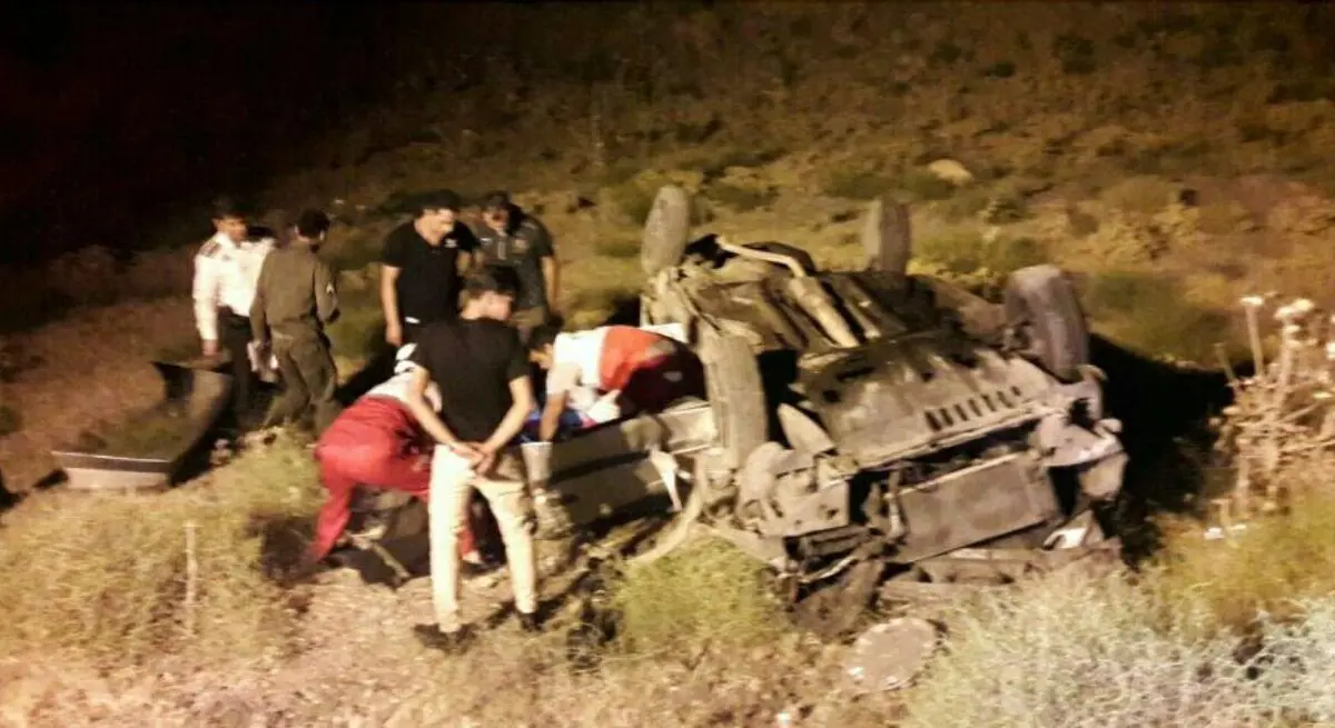سه کشته بر اثر واژگونی خودرو در نیشابور 