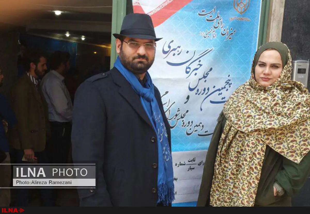 مهناز  افشار و نرگس آبیار رای خود را به صندوق ریختند 