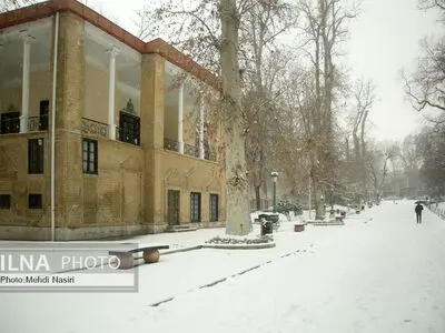 ویدئو/ مجموعه فرهنگی تاریخی نیاوران در یک روز برفی