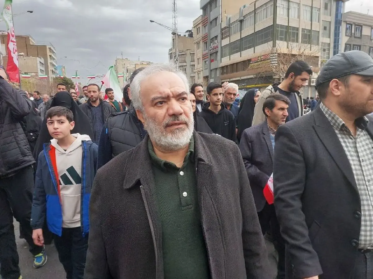 حضور سردار فدوی در راهپیمایی ۲۲ بهمن