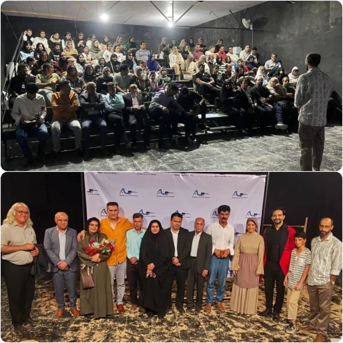 نمایش «در انتظار ملاقات با گودو» در تماشاخانه شهر لامرد به روی صحنه رفت