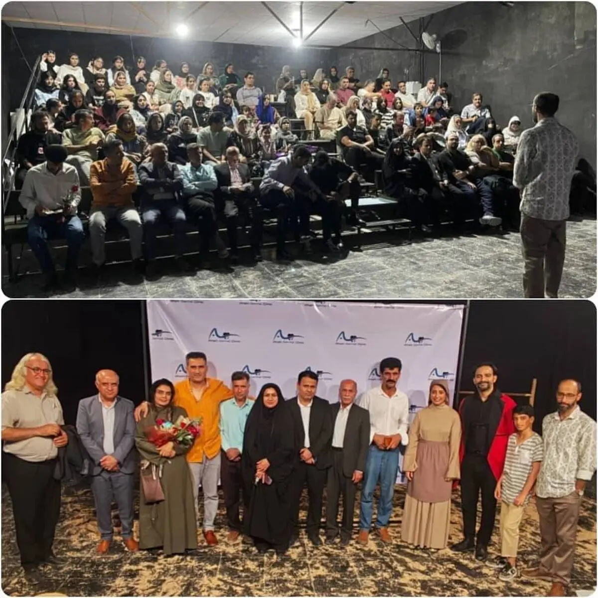 نمایش «در انتظار ملاقات با گودو» در تماشاخانه شهر لامرد به روی صحنه رفت