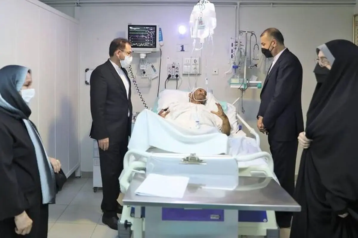 امیرعبداللهیان از حادثه‌دیدگان برخورد خودروی تشریفات عیادت کرد