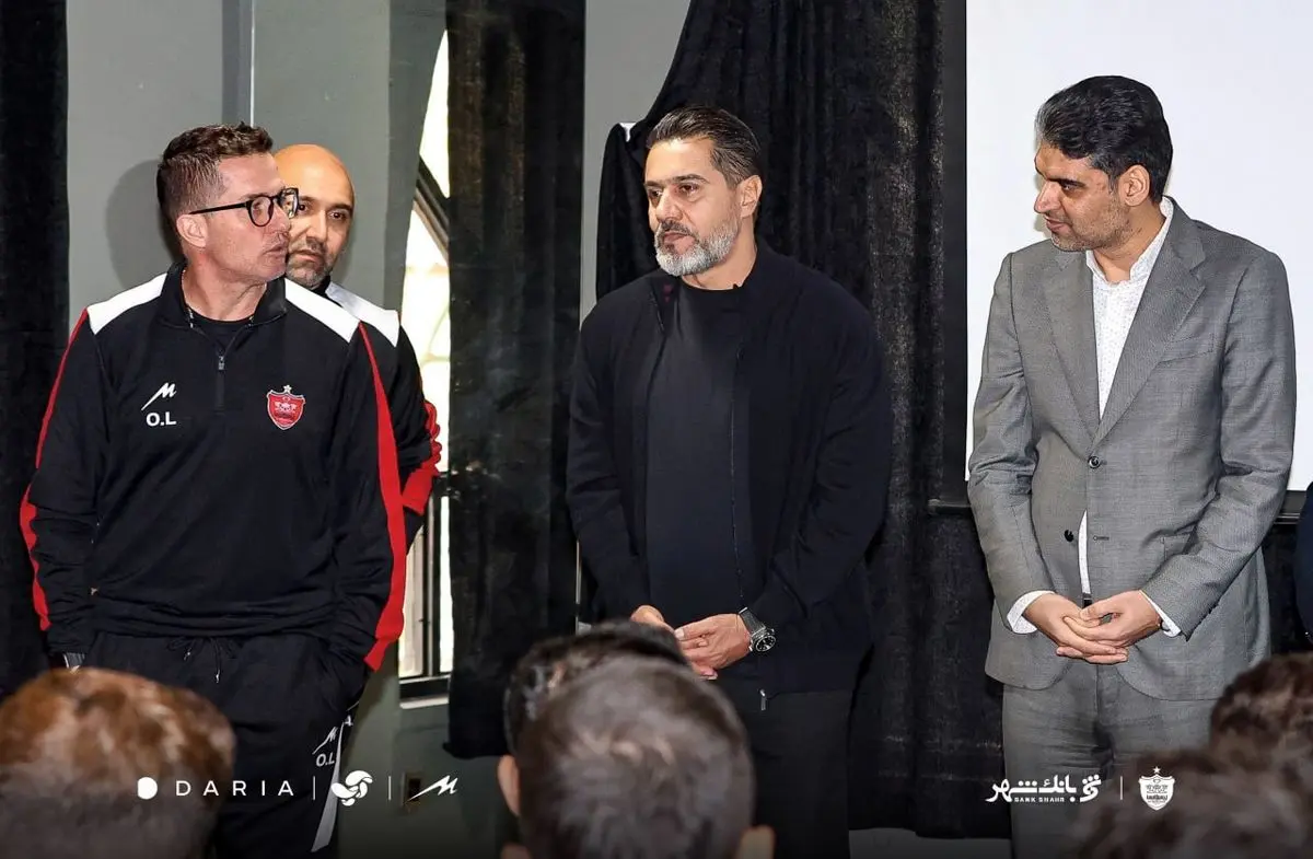 پیمان حدادی و محسن خلیلی در تمرین پرسپولیس