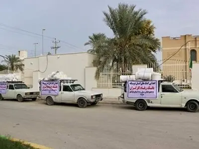 آبگرمکن های اهدایی بانک رفاه کارگران به شهروندان سیل زده بوشهری