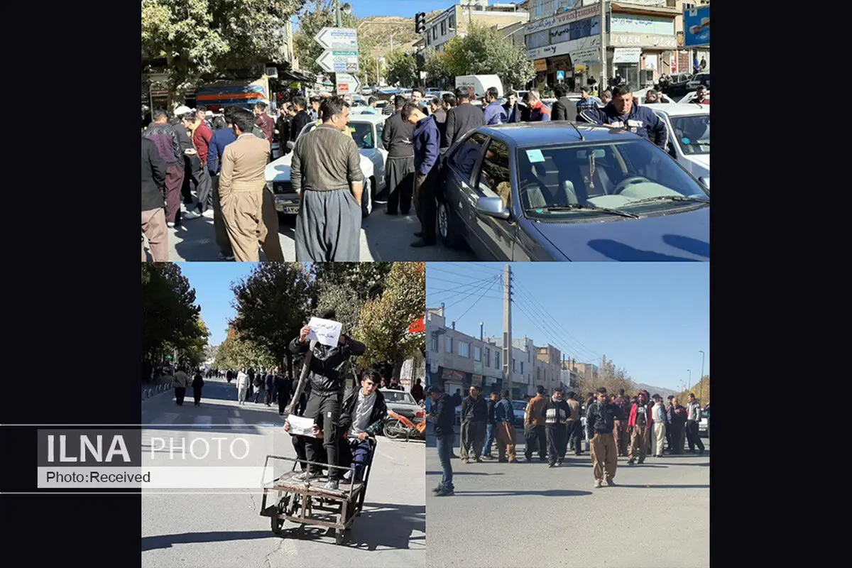 اعتراض کارگران مریوان به گرانی بنزین/ در تصمیم خود تجدیدنظر کنید