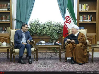 دیدار اعضای دفتر سیاسی حزب اسلامی کار با آیت‌الله هاشمی رفسنجانی