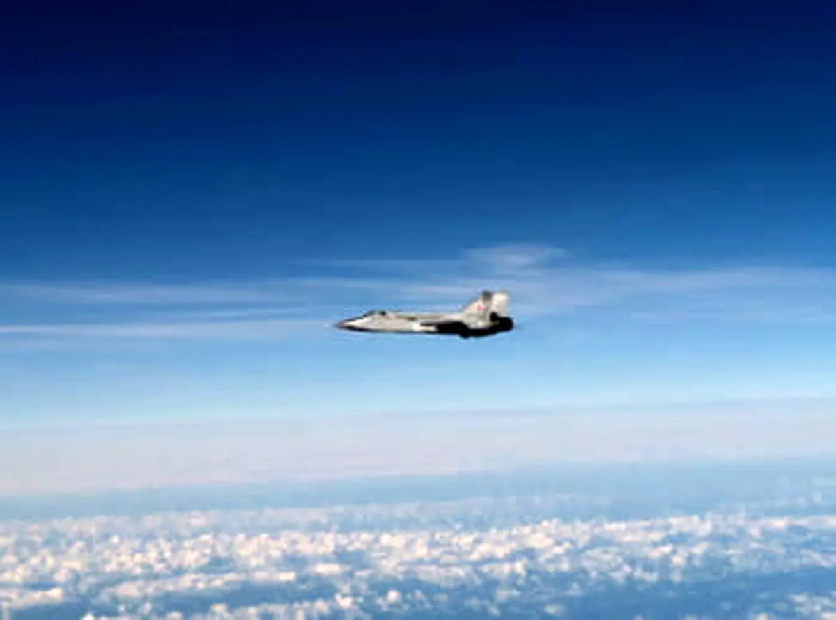 یک هواپیمای روسیه را رهگیری کردیم