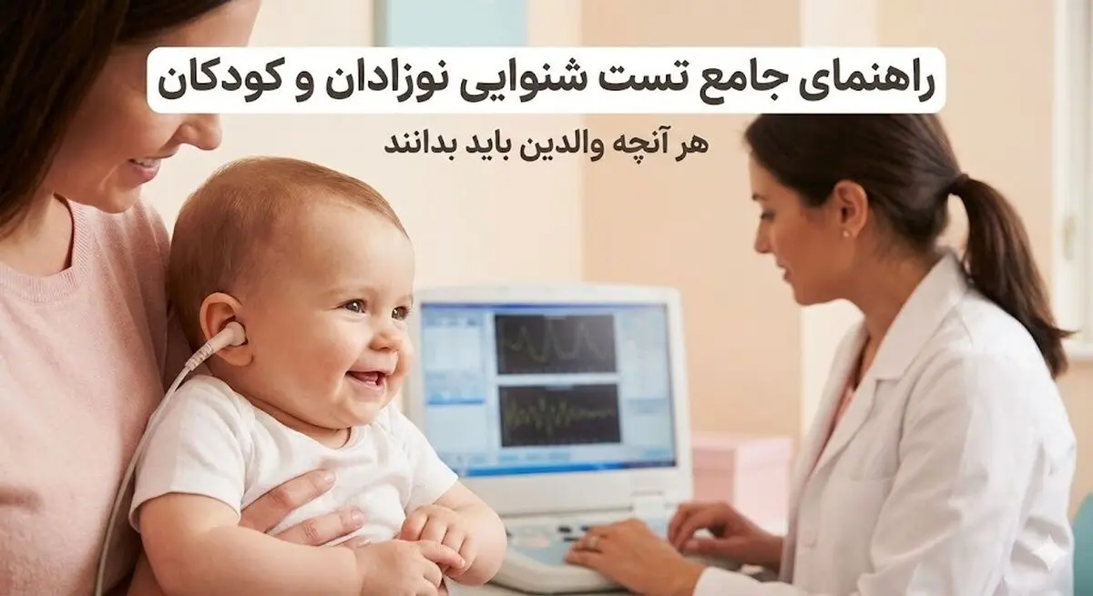 جامع‌ترین راهنمای آزمون های شنوایی سنجی نوزادان و کودکان؛ هر آنچه والدین باید بدانند