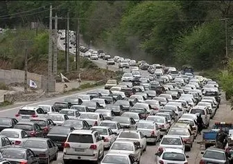 ترافیک سنگین در محورهای چالوس و هراز