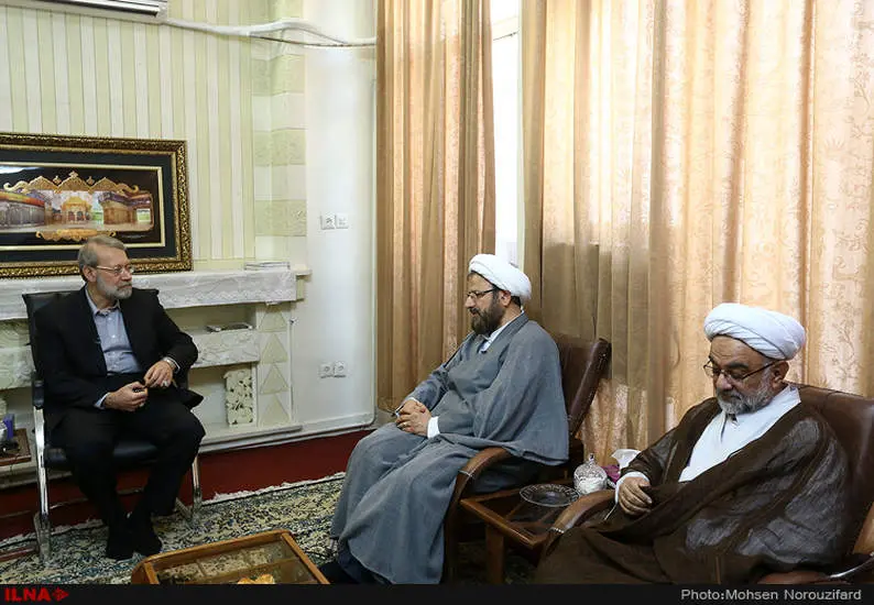 دیدار رئیس مجلس با رئیس دفتر تبلیغات اسلامی و مسئولین طرح گفتمان نخبگان اسلامی