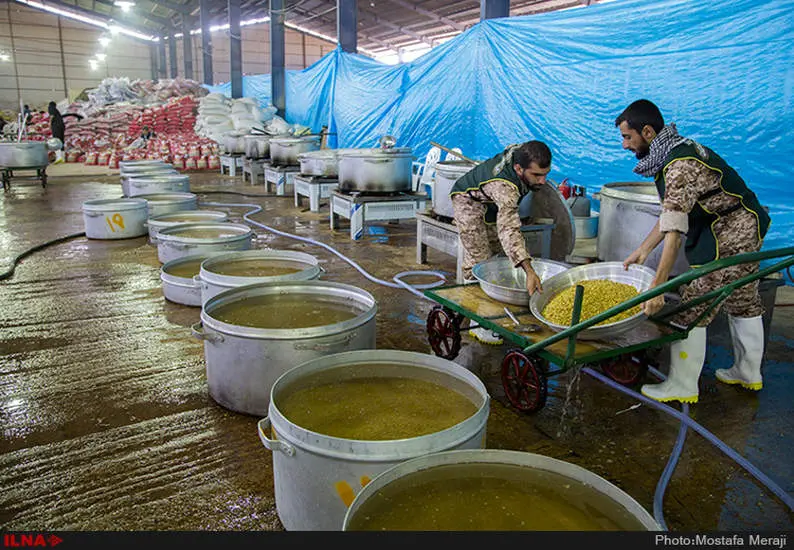 انبار و آشپزخانه ستاد خدمت رسانی آستان قدس رضوی