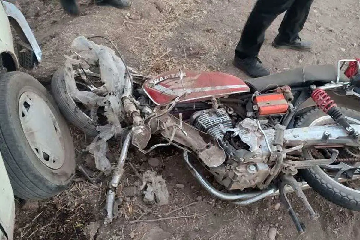 تجاوز به چپ وانت در قزوین جان راکب موتورسیکلت را گرفت