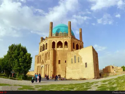 خواناسازی برج و باروی ضلع جنوبی گنبد سلطانیه انجام شد/بازپیرایی در صورت تامین بودجه انجام می‌شود