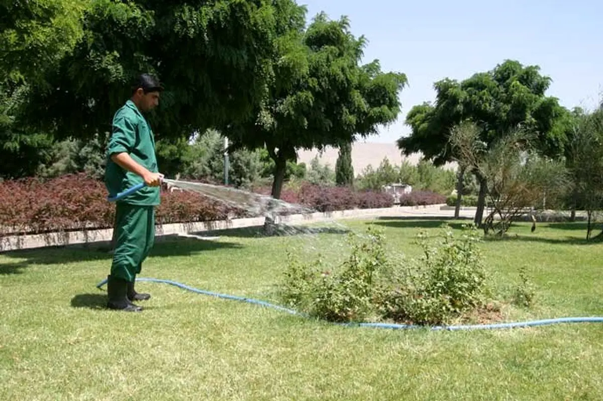 آبیاری ٨۵ درصدی فضای سبز شهری نیشابور با آب شرب