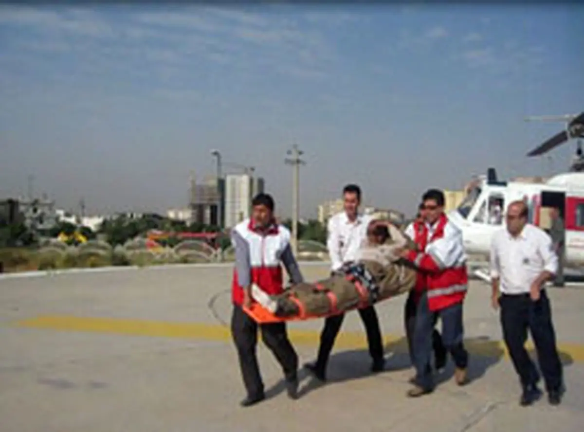 نجات جان مصدوم ناشی از ریزش کوه