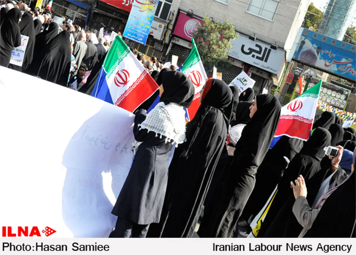 راهپیمایی ۱۳ آبان در  شهرهای کشور برگزار شد