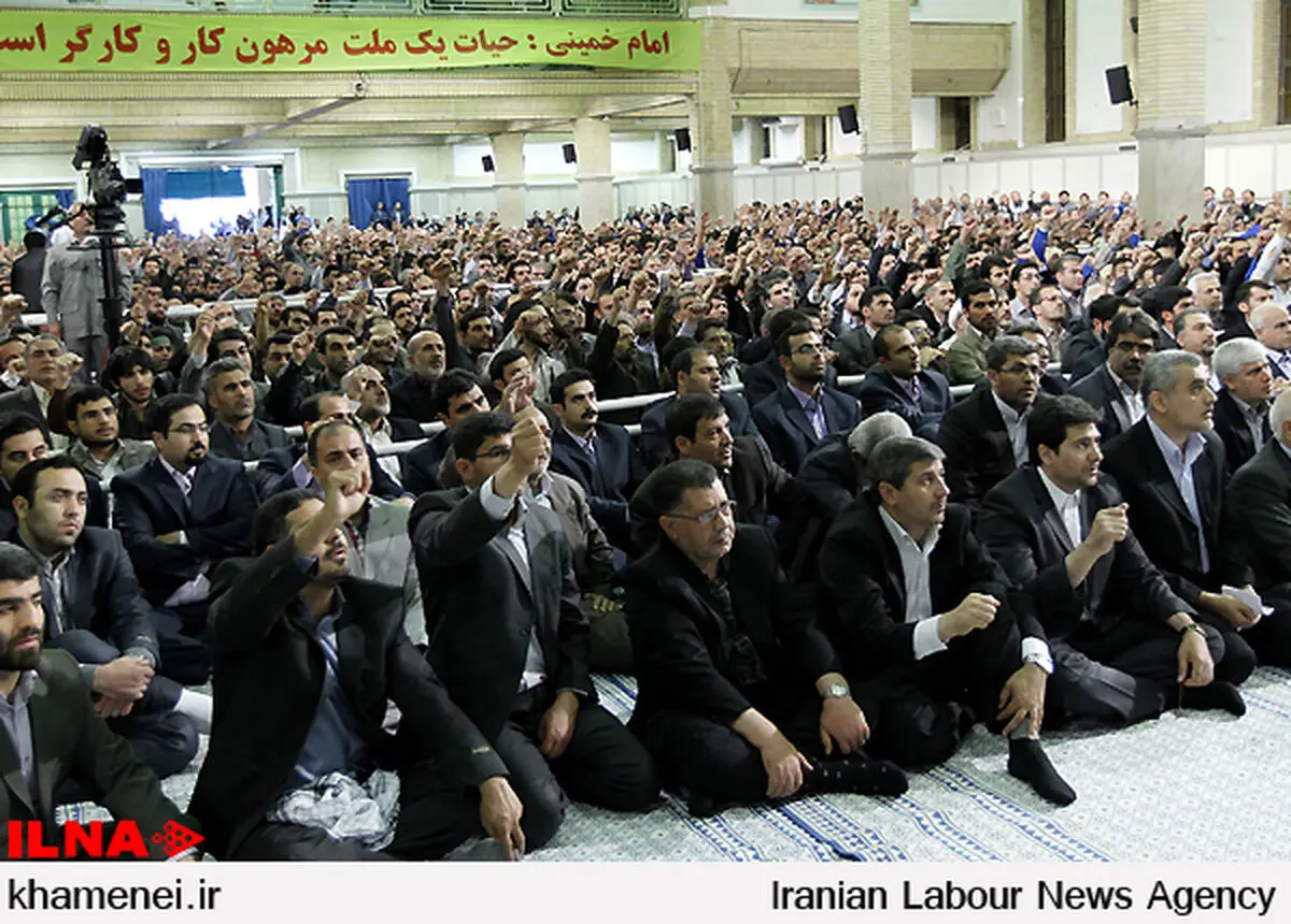 دیدار جمعی از کارگران کشور با مقام معظم رهبری