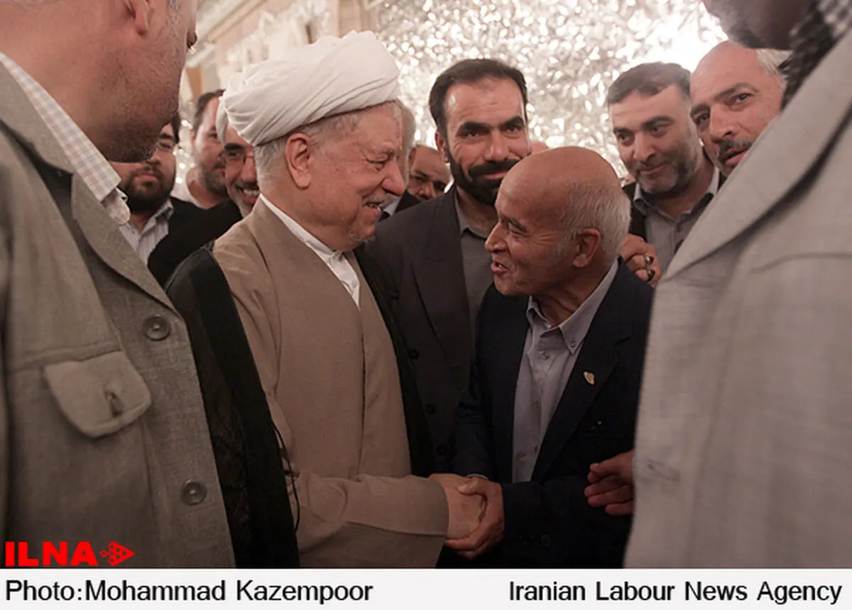 دیدار صنعتگران خراسانی با آیت‌الله هاشمی