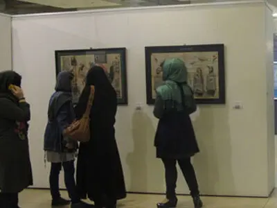 قالیباف از نمایشگاه «لایه‌های درون» دیدن كرد