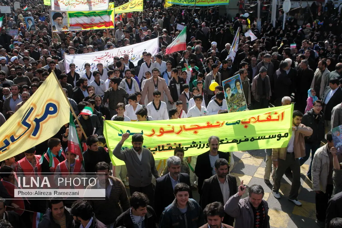 حضور پرشور جامعه ورزش در راهپیمایی 22 بهمن