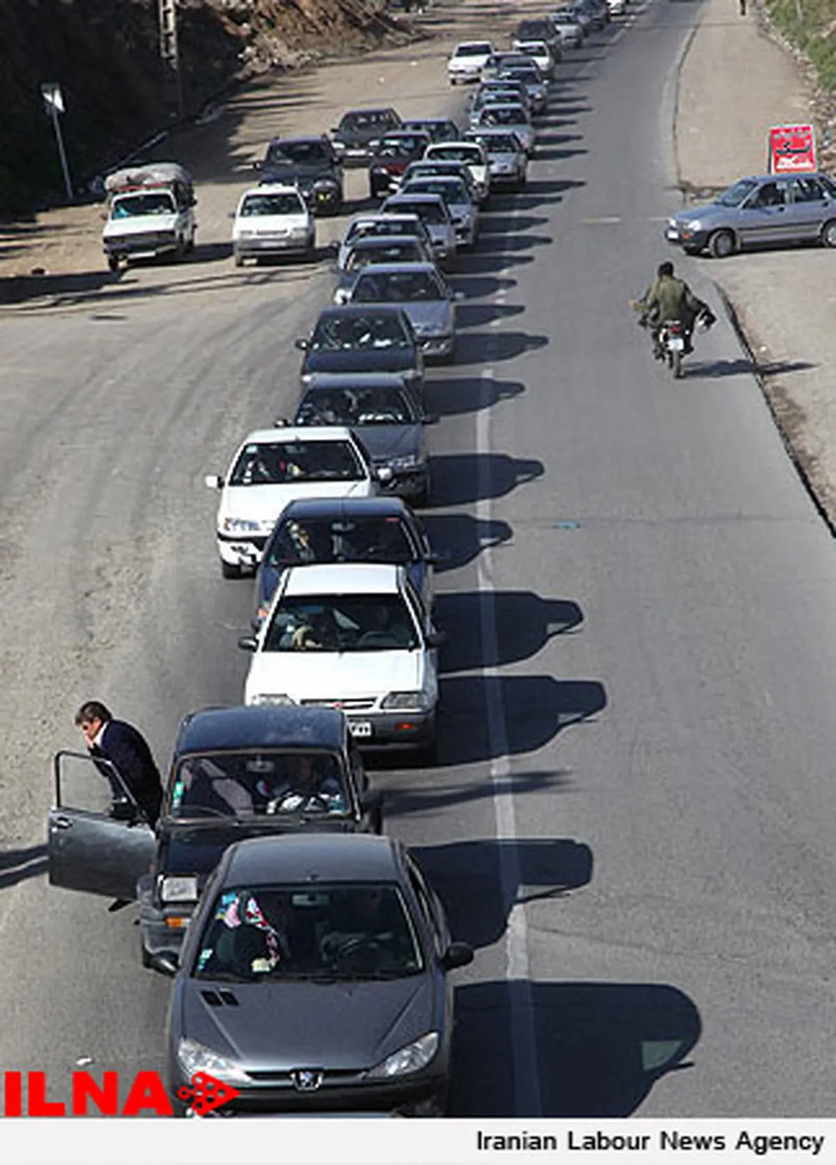 ترافیک جاده‌ چالوس سنگین است