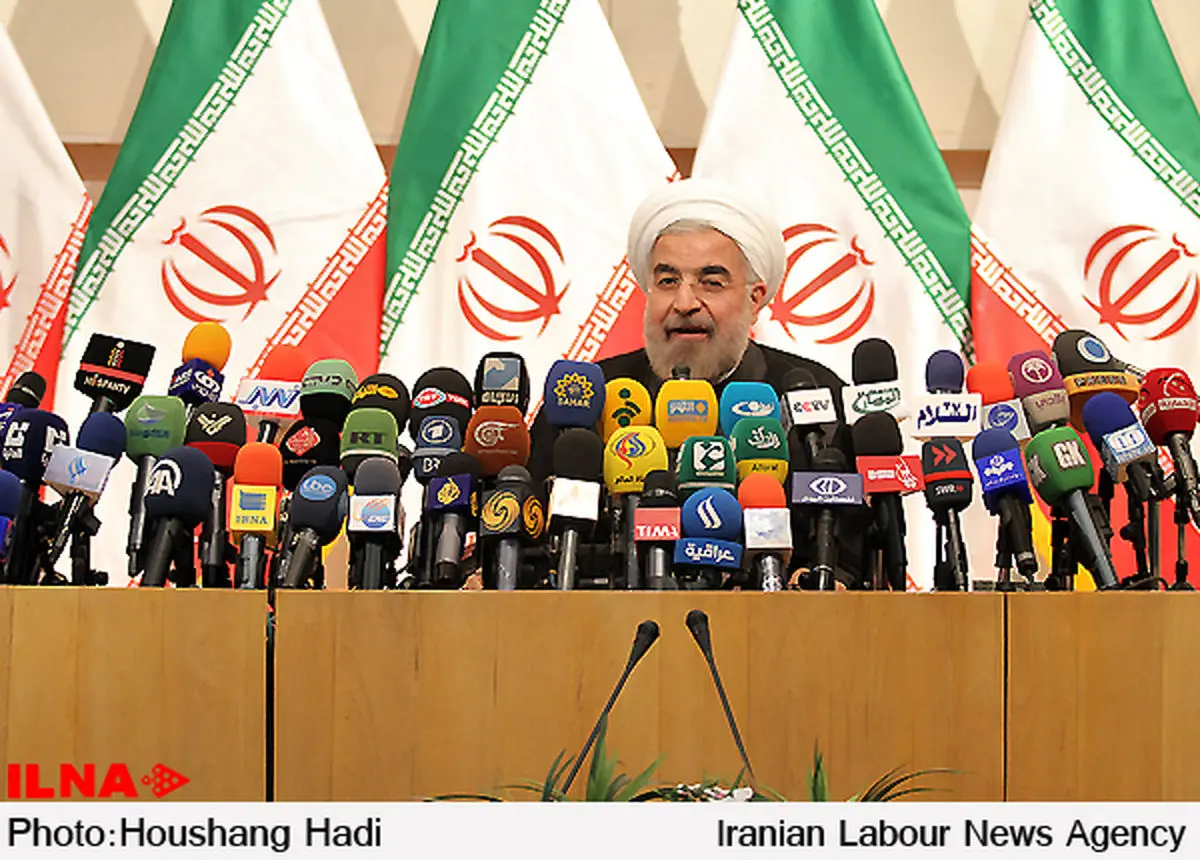 اولین نشست خبری دكتر حسن روحانی با اصحاب رسانه