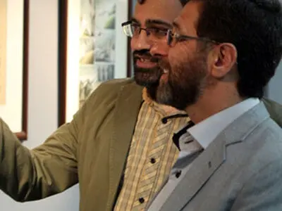 شاه آبادی از دوسالانه کاریکاتور بازدید كرد
