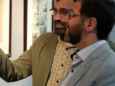 شاه آبادی از دوسالانه کاریکاتور بازدید كرد