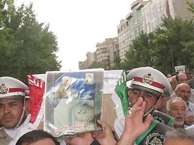 تشییع پیکر وزیر شعار