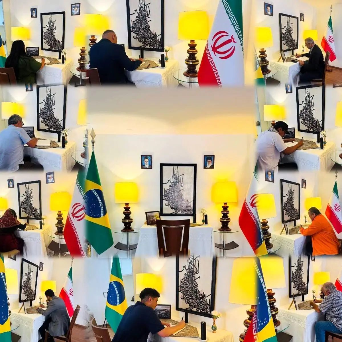 گشایش دفتر یادبود شهدای اقتدار در سفارت ایران در برزیل