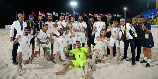  تبریک سازمان جهانی فوتبال ساحلی به تیم ملی ایران 
