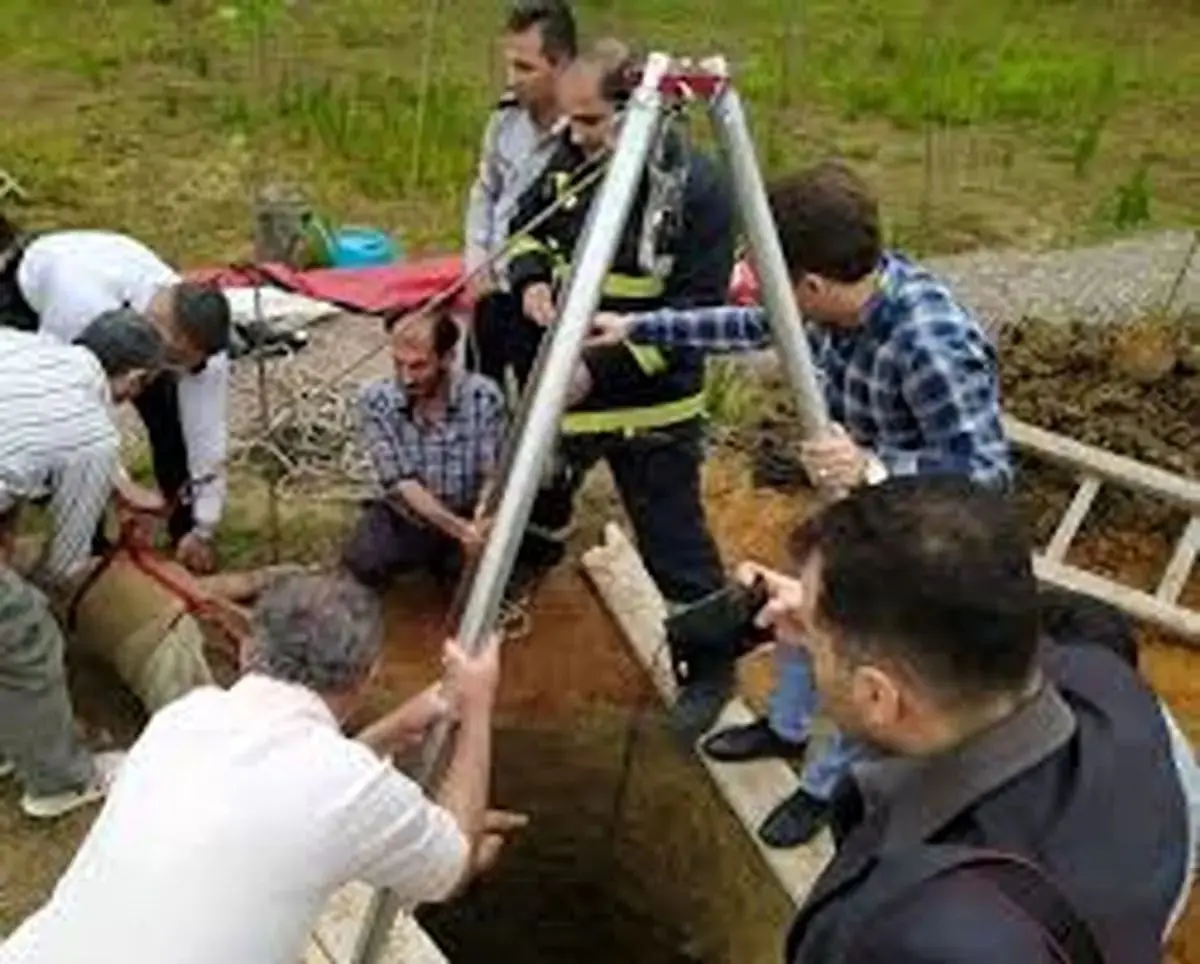 مرگ کارگر ۵۷ ساله براثر گازگرفتگی در چاه