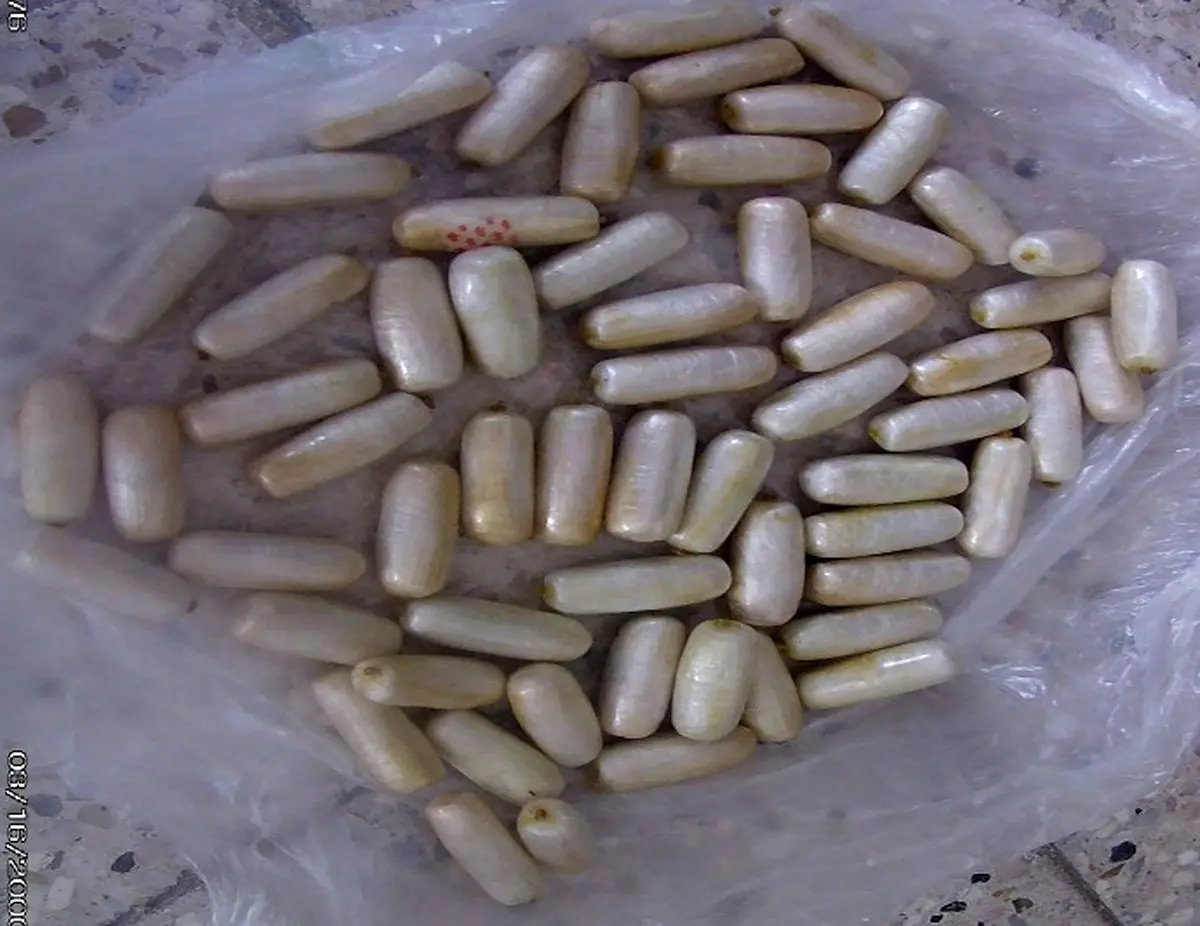 بازی با مرگ با بلع یک کیلو و ۹۴۵ گرم هروئین
