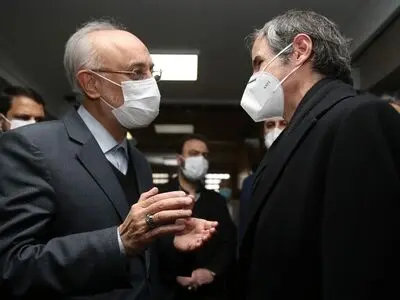 Salehi and Rafael Grossi meet in Tehran
