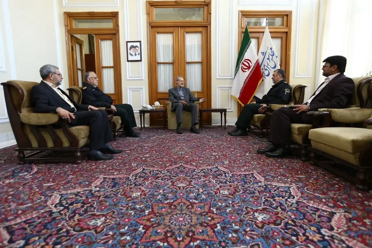 دیدار فرمانده ناجا با رئیس مجلس شورای اسلامی