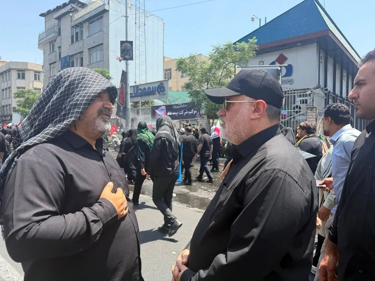 حضور استاندار تهران در مراسم تشییع پیکر مطهر رهبر شهید انقلاب اسلامی