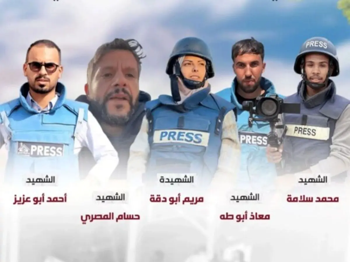 شهادت پنجمین خبرنگار در پی بمباران مجتمع پزشکی ناصر در خان یونس